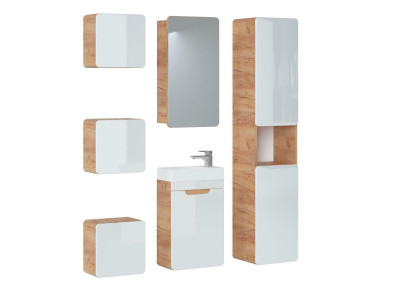 Design Bathroom Furniture Bathroom 6pcs. Set Suite Wardrobe Washbasin