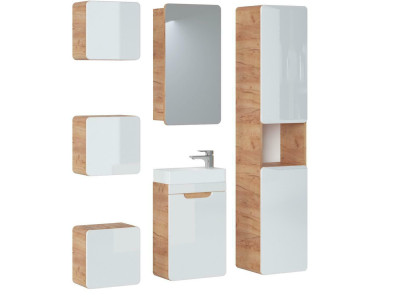 Design Bathroom Furniture Bathroom 6pcs. Set Suite Wardrobe Washbasin