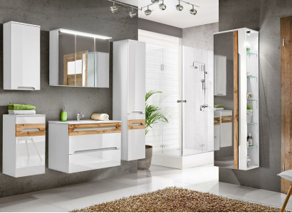 Design Bathroom Furniture Bathroom 6 pcs. Set Suite Decorative Wardrobe Washbasin