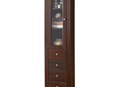 High-quality Bathroom Wardrobe Tall Cabinet Decorative Wood Bathroom Furniture Luxury