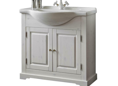 Country house washbasin luxury quality washbasin basin with base cabinet 85x35x81