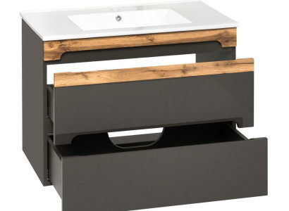 Bathroom furniture set 80cm washbasin with base cabinet modern decorative washbasin