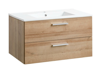 Bathroom furniture set 80cm washbasin with modern base cabinet decorative washbasin