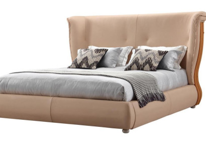 Beige Bed Bedroom Beds Double Beds Wood Furniture Leather Beds