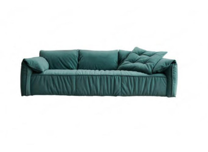 Blue three-seater Living room Sofas 3-Seater Couch Textile Furniture Fabric Sofas
