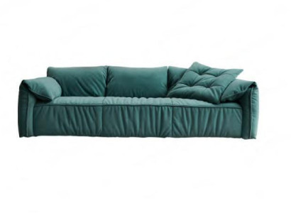 Designer Blue's Sofa 3-Seater Couch Living room Seat Furniture Textile Sofas