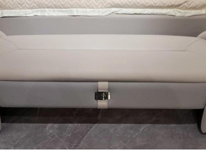 Gray Bedroom Stool Wood Furniture Chest Storage Chest Footstool