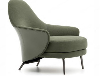 Luxury armchair upholstered armchair chaise longue living room dining room green
