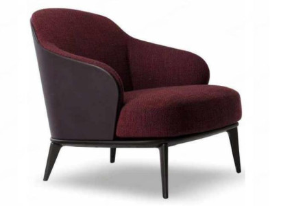 Designer Armchair Conference Armchair Dining room Chair Office chair in red new
