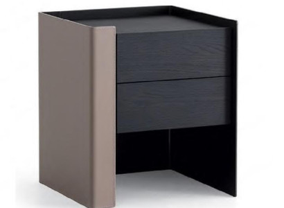 Black Bedside table Designer Night Console Bedroom Wood Furniture new