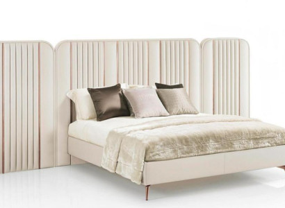 Bedroom Double bed Beiges Bed frame Kingsize Bed Luxury Furniture