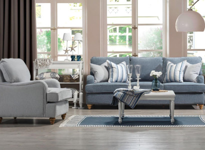 Sofa set 2-piece Living room Furnishings three-seater sofa luxury armchair new
