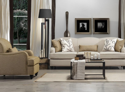 Sofa set 2-piece three-seater sofa modern armchair sofa set design living room