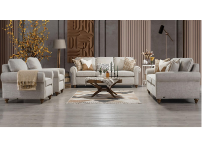 Living room Sofa set Modern Design Furniture 2x Sofa three seats 2x Armchair