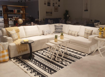 Corner sofa L-shape Modern Sofa Couch Living room Upholstery Furniture Luxury