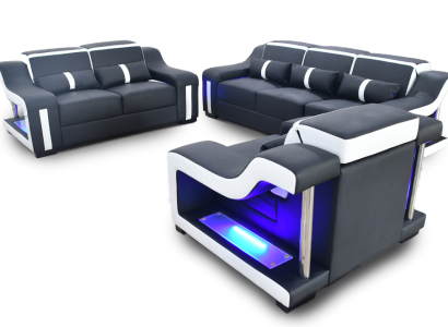 Sofa set 3+2+1 Seater Set Design Sofa Upholstery Couches Illuminated Couch