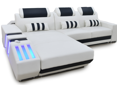 Corner sofa Corner suite Sofa Upholstery Seat Living landscape Suite L-shape