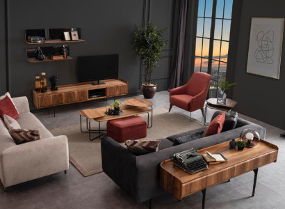 Large Living room Luxury Couch Suite Three Seater Armchair Coffee table 3+3+1