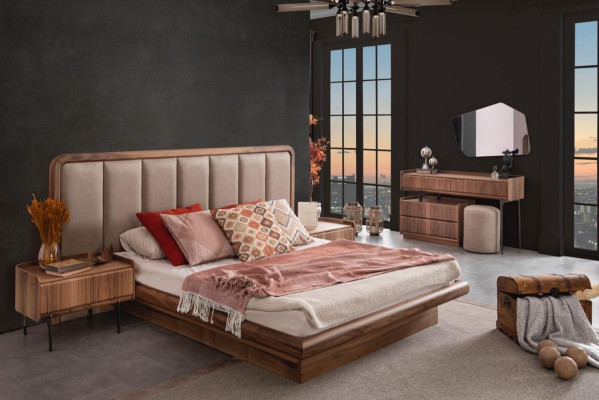 Luxurious Bedside tables Wood Storage Tables Bedroom Furniture Furnishings