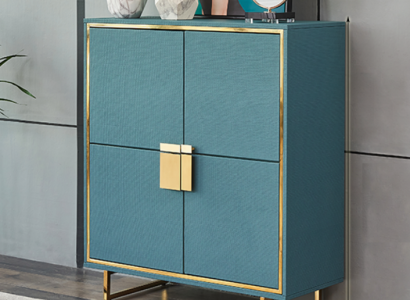 Modern Sideboard Blue Living room Chest of drawers Luxury Shelves Furniture new