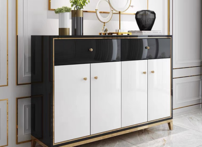 Chest of drawers Wardrobe Sideboard White Modern Chests of drawers Dining room Wood Luxury new