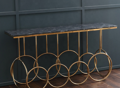 Living room table Luxury Furniture Console table stainless steel Design Gold new