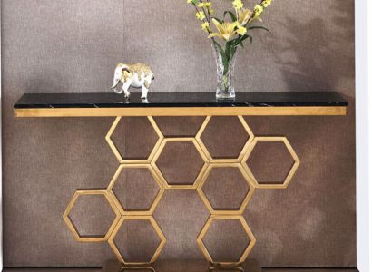 Console table stainless steel Gold Living room Furniture Consoles 140cm new