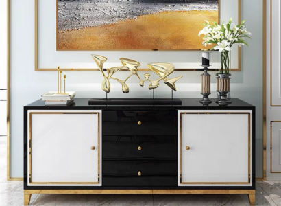 Design Chest of drawers Living room Sideboard Modern Sideboard Wood Wardrobe new