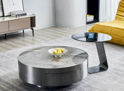 Side table Tables Designer Living room Coffee table Set 2 pcs. Furniture
