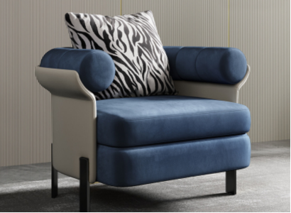 Armchair Lounge Designer Lehn Chair Upholstery Sofa 1 Seater Living room new