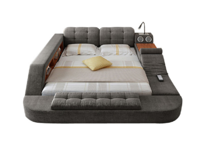 Design Bed Upholstery Beds Hotel Massage Function Multifunction Shelf