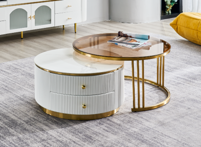 Coffee table Living room Furniture Luxury Wood Tables Coffee tables 80x40.5 Table