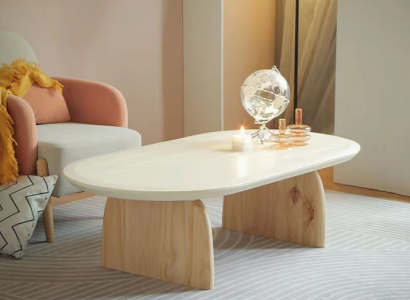 Coffee table Table Side table Living room Wood Modern Luxury Beige new