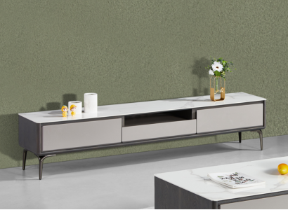 Modern lowboard luxury furniture TV cabinet TV lowboard living room furniture gray