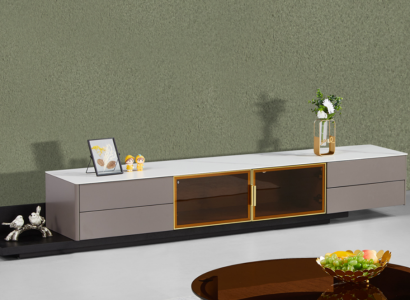 Modern Living room furniture Lowboard TV cabinet Wardrobe Shelf Wooden furniture Gray new