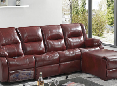 Sofa 4 Seater Upholstery Imitation leather Living landscape Sofas Stool Luxury Furniture new