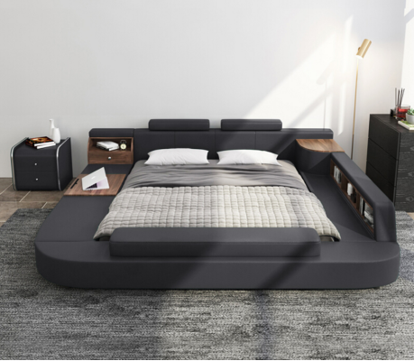 Beds Modern Hotel Multifunction Double Luxury Design Bed Upholstery