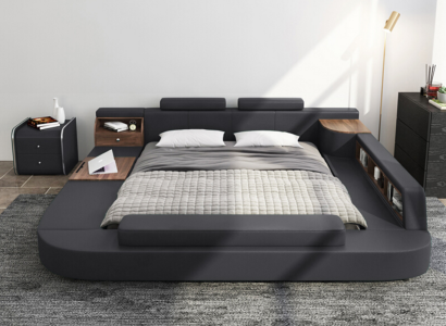 Beds Modern Hotel Multifunction Double Luxury Design Bed Upholstery