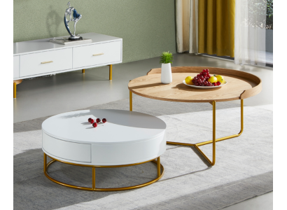 Tables Set Coffee tables Coffee table Side table Design Living room 2-piece