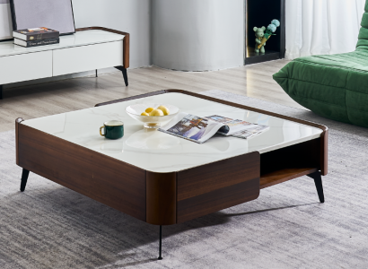 Luxury Italy Coffee Living room Table Real Wood Designer Tables Furniture