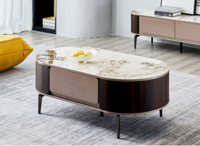 Designer Brauner Coffee table Living room Wood Furniture Side table new