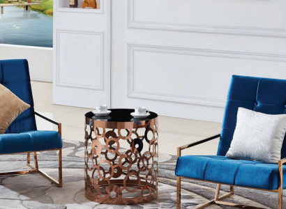 Coffee table Coffee table Side table Designer Table stainless steel Gold new