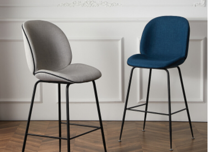 Dining room Modern Dining room chair Upholstered chair Design Furniture Gray new