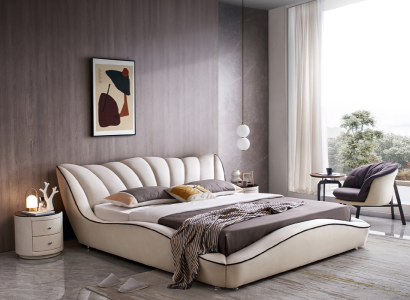 Modern Design Bed Double Luxury Modern Hotel Beds Sleep Room