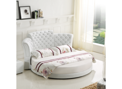 Round Bed Luxury Chesterfield Beds Sleep Room Double bed 200x200 cm