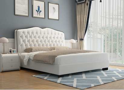 Chesterfield Bed Upholstered bed Double bed Beds Designer Luxury Bed new