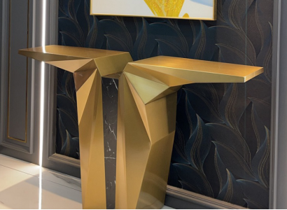 Wood Modern Furniture Console table Gold Table Style Design Console new