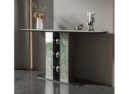 Modern Luxury Console table Designer Gray Wood Living room new Furniture