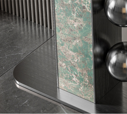 Modern Luxury Console table Designer Gray Wood Living room new Furniture
