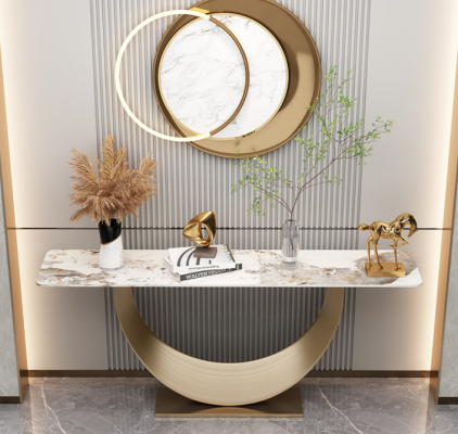 Consoles Living room Side table Modern Design Furniture Wood Gold new